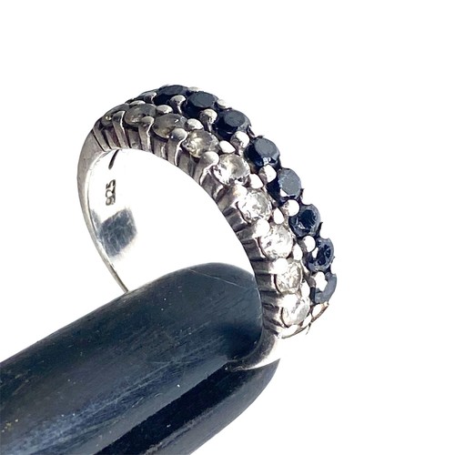 Belle bague argent pavée - belle,