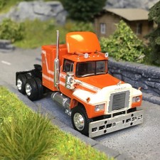 1966 Mack RS 700 Tractor, Orange / Beige - Brekina 85805 - Ho 1/87