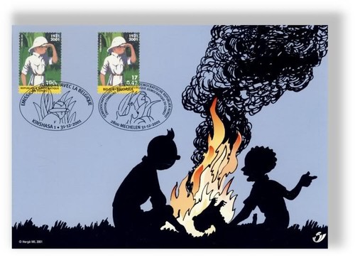 Herge tintin timbres belgique - tintin,
