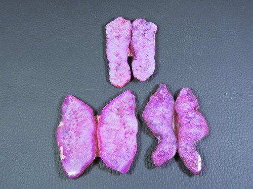 Tranche teintée agate druzy