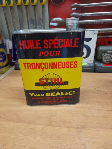 Ancien bidon huile vide beal - huile,