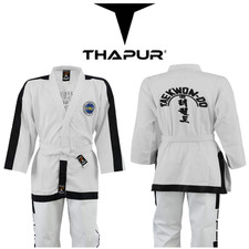 Thapur Sports Elite ITF Master Taekwondo Uniform Gi With Black Stripes