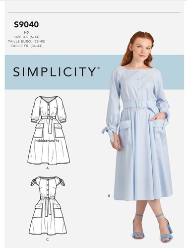 Simplicity 9040 femmes robes - 9040,