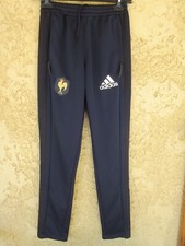 Pantalon équipe de FRANCE rugby ADIDAS training loisir détente pant XS