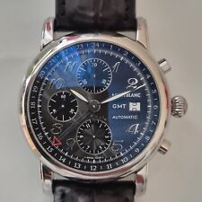 Montre chronographe homme Mont Blanc Meisterstuck GMT