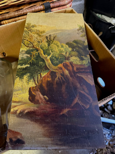Ancien tableau huile sur - ancien,