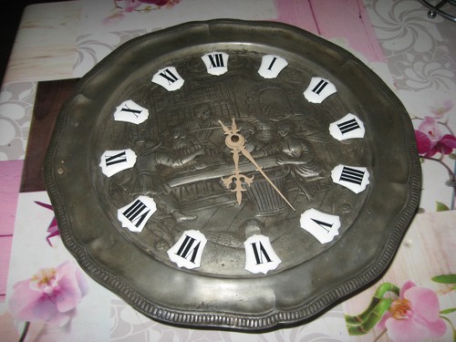 Horloge étain mécanisme - étain,