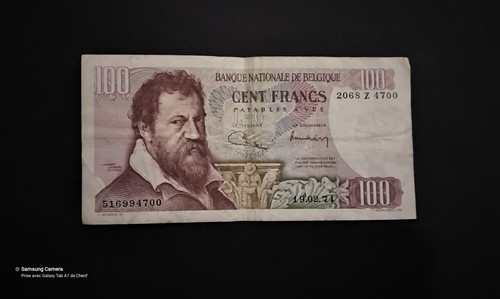 Billet banque 100fr belge - :,