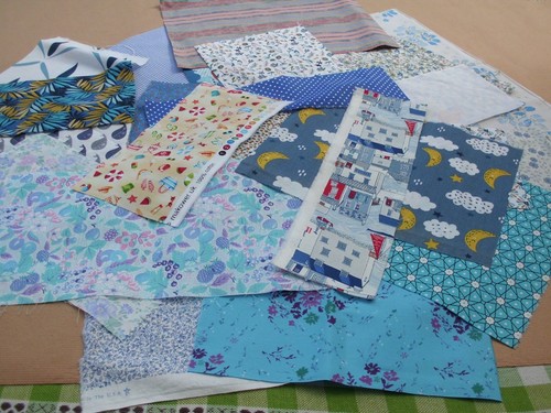 Lot petits coupons tissu - lot, de