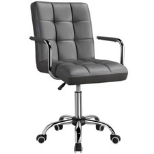 Chaise de Bureau Fauteuil de Bureau Ergonomique Pivotante Hauteur Réglable Gris
