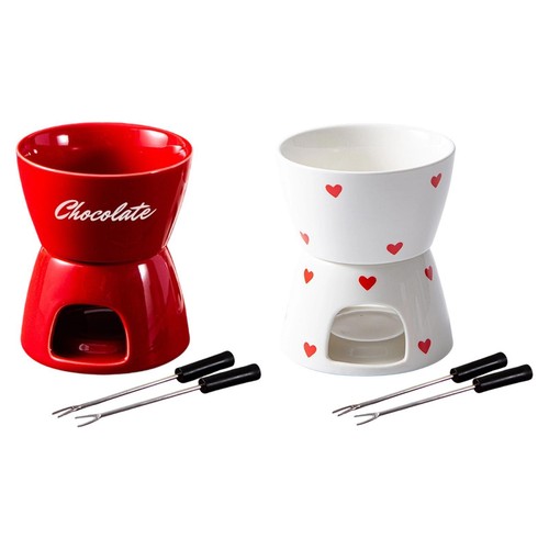 Chocolat pot fondue céramique - fondue,