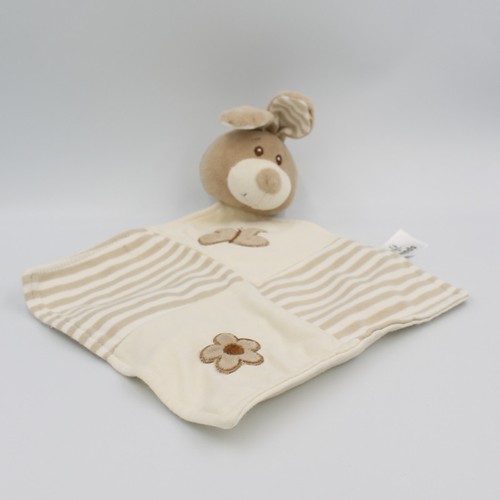 Doudou plat lapin - , blanc