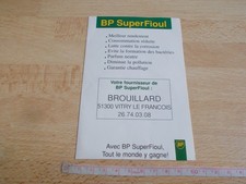 Autocollant BP SUPER FIOUL - BROUILLARD - VITRY LE FRANÇOIS