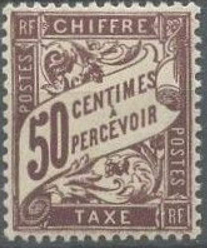 Timbre france taxe neuf - france,