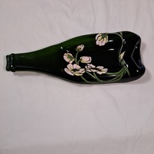 Perrier Jouet - Flattened Painted Glass Champagne Bottle-Butter dish-perfect