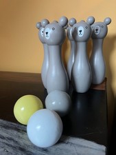 Jeu de quilles en bois oursons