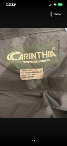 Sac couchage carinthia - sac, de