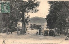 SURESNES - entrance to the Bois de Boulogne, gate and bridge of Suresnes - the mountain......