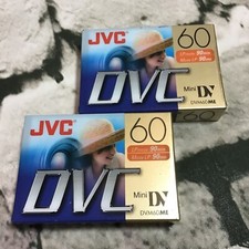 JVC DVC 60 Minute Digital Video Mini DV Cassette Tape JVCM-DV60DU Lot of 2