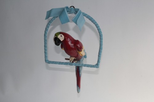 Perroquet ara papier mâché - perroquet,