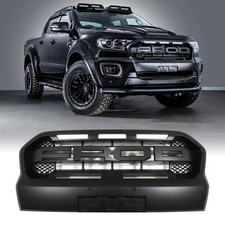 CALANDRE AVANT À LED NOIRE POUR FORD RANGER T8 WILDTRAK 18-22