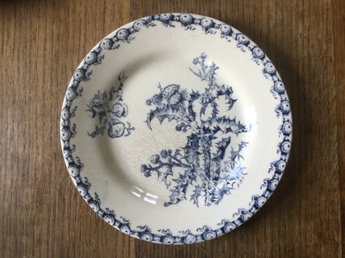 Ancienne assiette plate gien - assiette,