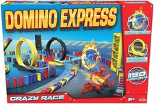 Goliath 81008 Express-Crazy Race Domino Game, Multicoloured