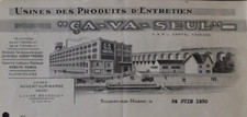 Invoice 1950 NOGENT-SUR-MARNE products CA-VA-ONLY wax wax head 141