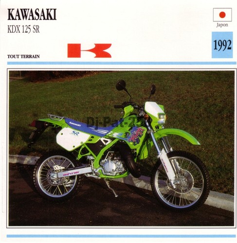 Fiche moto kawasaki kdx 125 - kdx,