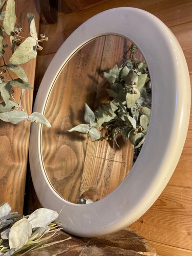 Grand miroir rond plastique - miroir,