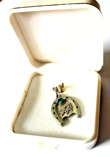 Ancien pendentif argenté fer - ancien,