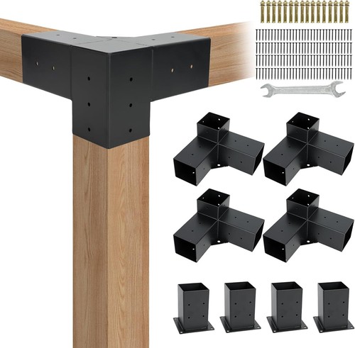 Pack way pergola brackets - 4, 3-way
