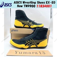 Chaussures de lutte ASICS EX-EO neuves TWR900 1083A001 noir noir jaune homme ...