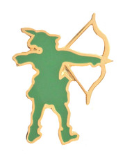 Archery Green Pin Badge