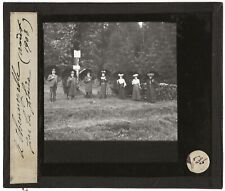 Women dress, nature, Gerardmer, Vosges, photo glass plate, positive 8.5x10 cm