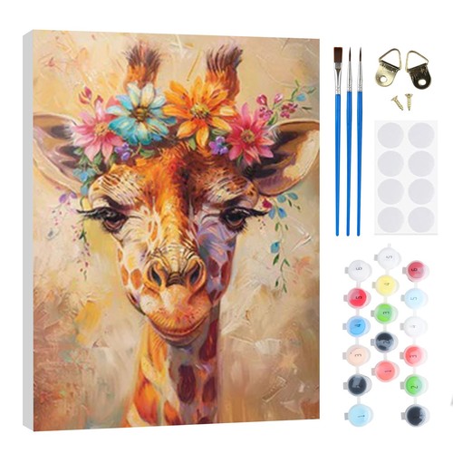 Girafe peinture numero - girafe,