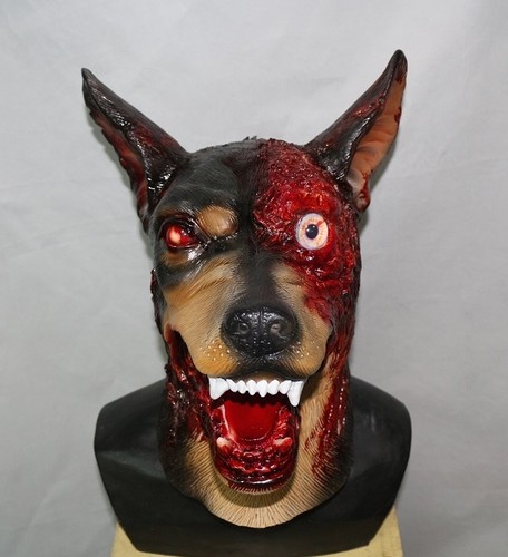 Zombie chien masque halloween - masque,