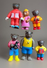 6 FIGURINES Vintage Bayard PVC