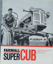 BROCHURE FARMALL SUPER CUB McCORMICK TRACTEUR