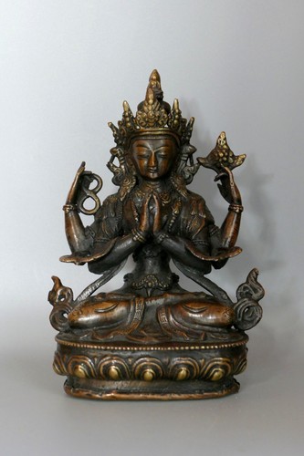 Bouddha chenrezig tibet cuivre - bouddha,