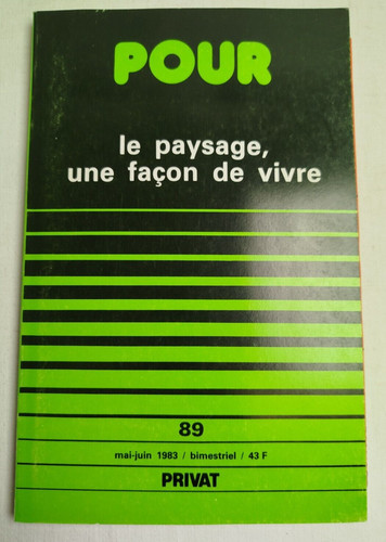 Pour paysage une facon de - une,
