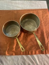 Lot de 2 casseroles anciennes