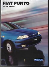 Fiat Punto Mid-Late 1999 UK Market Sales Brochure Cabriolet GT Sporting SX S