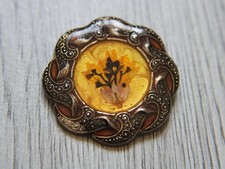 4.5 cm, broche avec fleurs