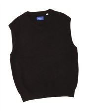 JACK & JONES Mens Vest Tank Top Small Black Polyester DI28
