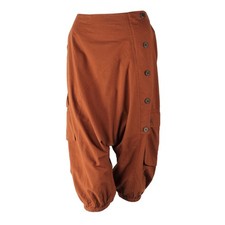 3/4 Pantalon de harem unisexe