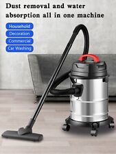 5 Gallon Steel Stainless Wet/Dry Canister Vac Shop Vacuum Cleaner 1800W FR