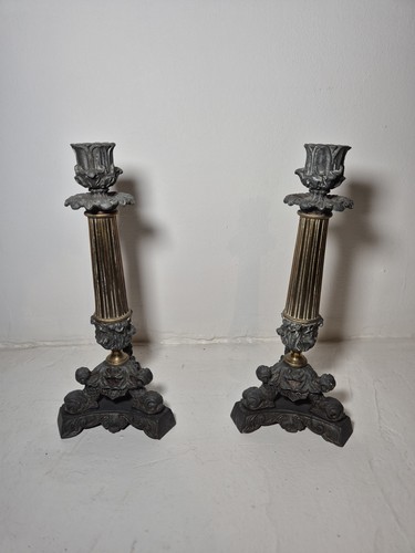 Paire bougeoirs empire - paire, de