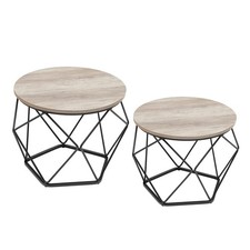 Table Basse Ronde, Lot de 2
