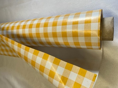 Nappe pvc carreaux - carreaux, jaune